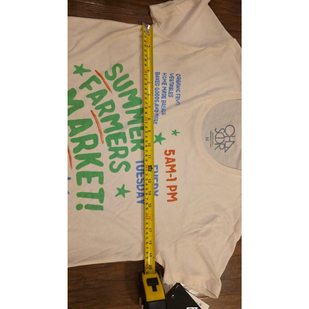 NWT Chaser retro vintage summer Farmers Market tee - Picture 5 of 6
